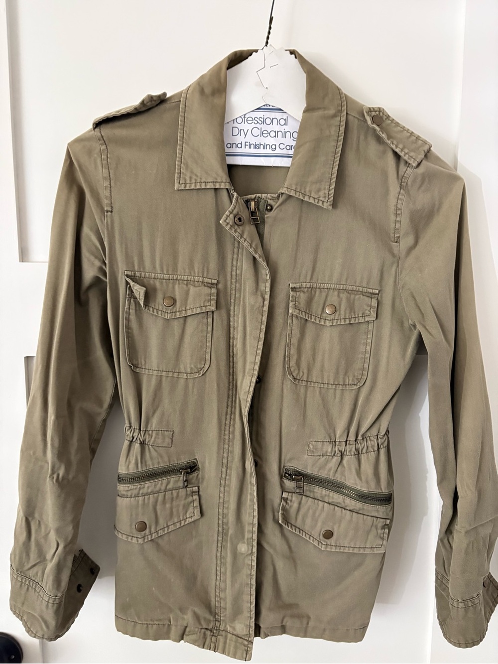 Lily Aldridge for Velvet draw waist jacket